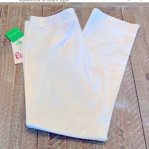 NWT Lilly Pulitzer White Stretch
Casual Pants Cruise Beach Sz 8